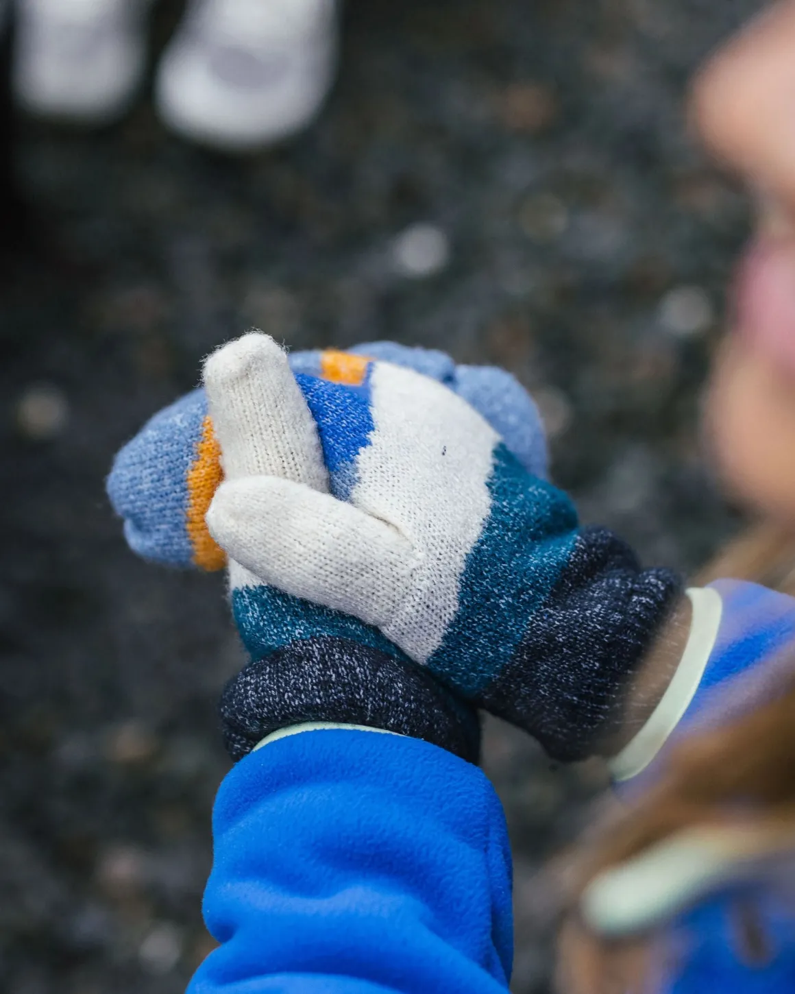 Scenic Recycled Fleece Lined Mittens - Scenic Orange