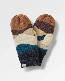 Scenic Recycled Fleece Lined Mittens - Scenic Toffee