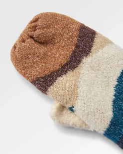 Scenic Recycled Fleece Lined Mittens - Scenic Toffee