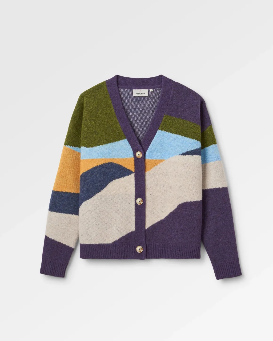 Scenic Recycled Knitted Cardigan - Scenic Deep Plum