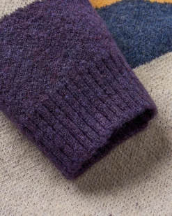 Scenic Recycled Knitted Cardigan - Scenic Deep Plum