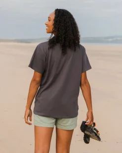 Seasonal Recycled Cotton Oversized T-Shirt - Charcoal