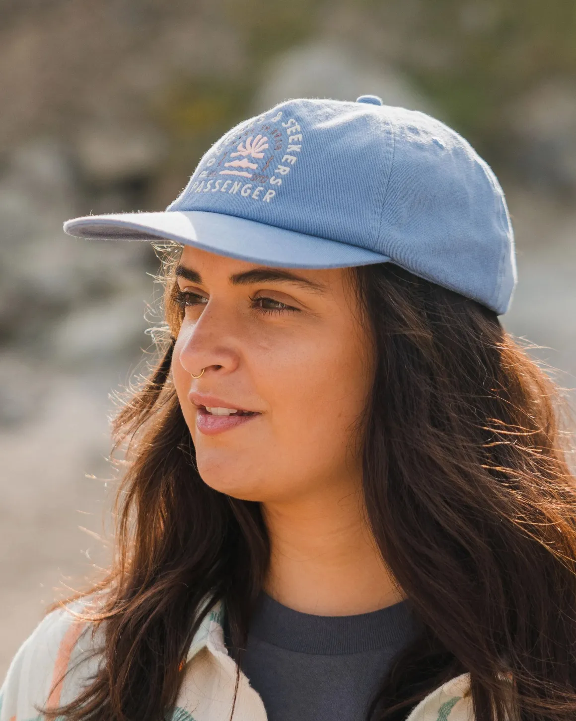 Seekers Recycled Cotton Low Profile Hat - Moonlight Blue