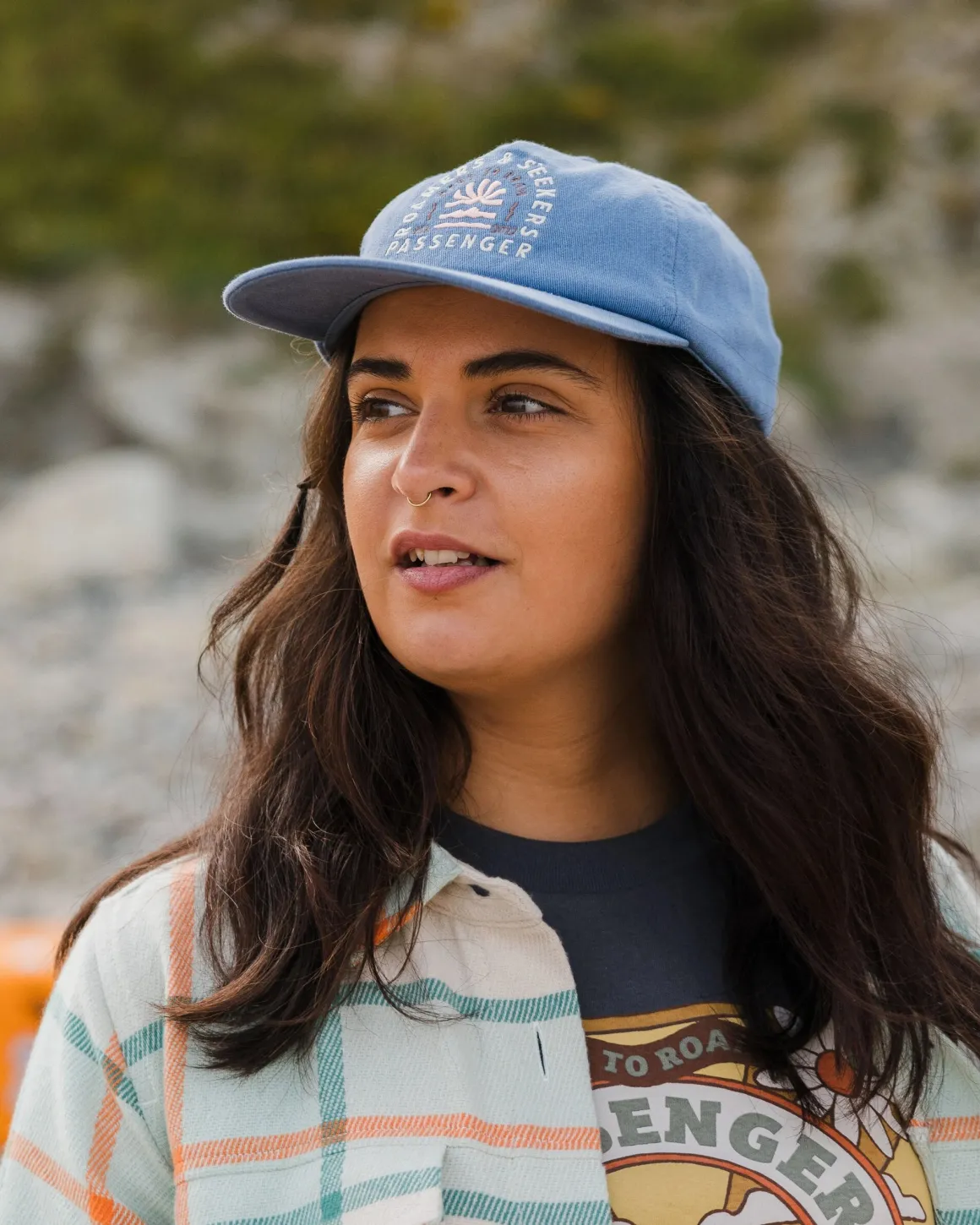 Seekers Recycled Cotton Low Profile Hat - Moonlight Blue