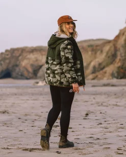 Sefton Recycled Deep-Pile Sherpa Full Zip Fleece - Fir Tree