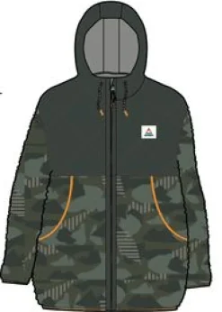 Sefton Recycled Deep-Pile Sherpa Full Zip Fleece - Fir Tree