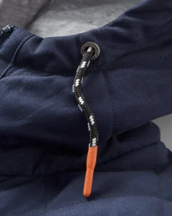 Sefton Recycled Deep-Pile Sherpa Full Zip Fleece - Abstract Mountain Blue Steel