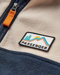 Set Off Recycled Polar Quarter Zip Fleece - Oatmeal