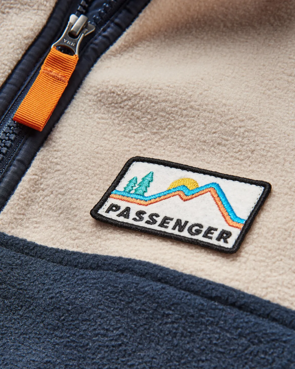 Set Off Recycled Polar Quarter Zip Fleece - Oatmeal