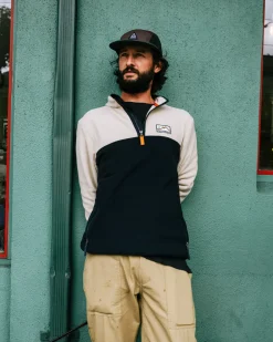 Set Off Recycled Polar Quarter Zip Fleece - Oatmeal