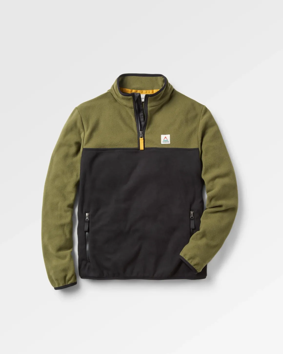 Set Off Recycled Polar Quarter Zip Fleece - Khaki