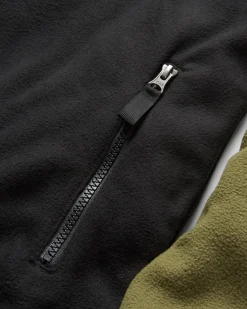 Set Off Recycled Polar Quarter Zip Fleece - Khaki