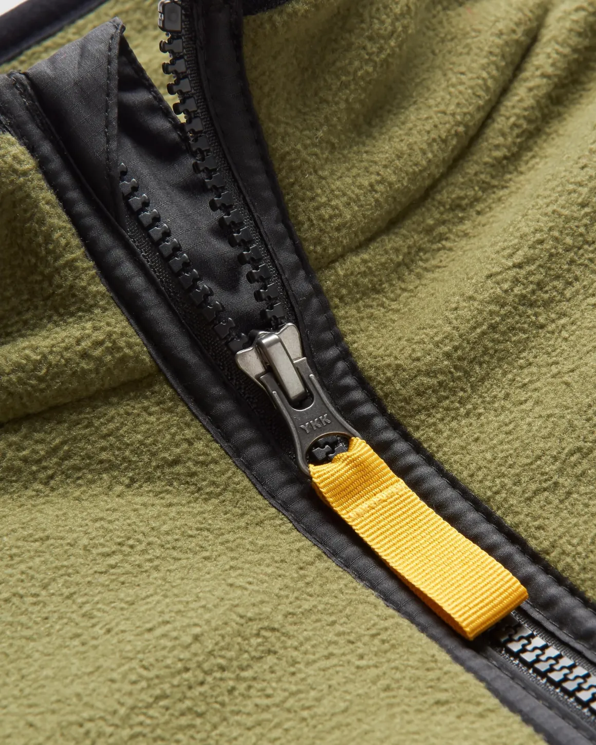 Set Off Recycled Polar Quarter Zip Fleece - Khaki