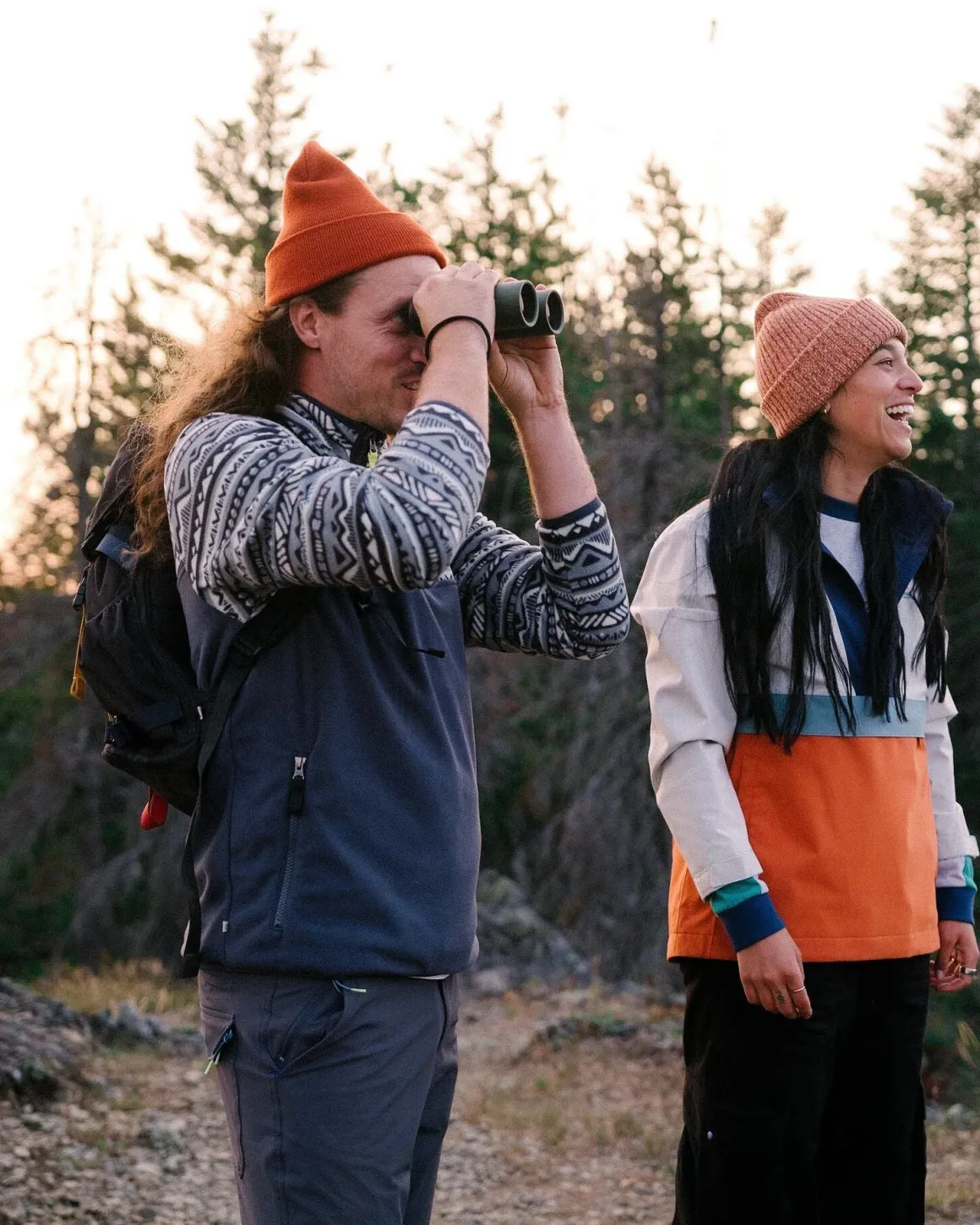 Set Off Recycled Polar Quarter Zip Fleece - Mountain Geo Stormy Sea