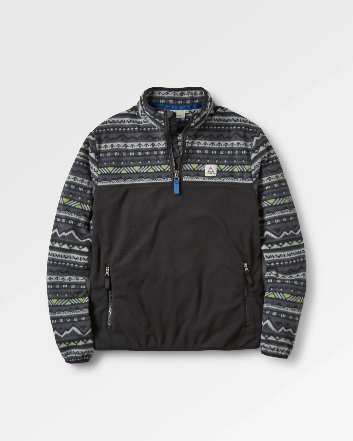 Set Off Recycled Polar Quarter Zip Fleece - Mountain Geo Charcoal