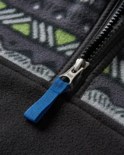 Set Off Recycled Polar Quarter Zip Fleece - Mountain Geo Charcoal
