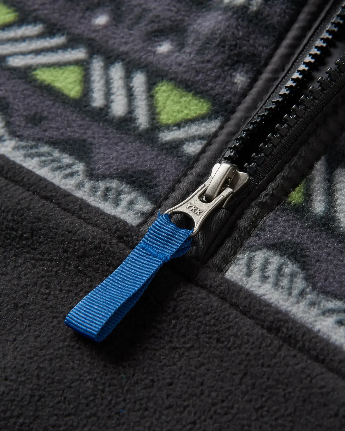 Set Off Recycled Polar Quarter Zip Fleece - Mountain Geo Charcoal