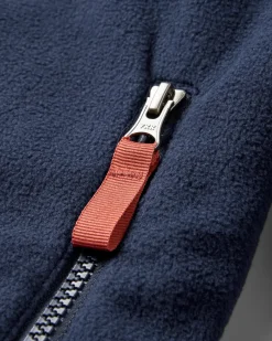 Set Off Recycled Polar Quarter Zip Fleece - Mountain Geo Khaki/Rich Navy