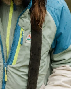 Shasta Lightweight Women's Recycled Thermore Insulated Jacket - Pistachio/Blue Steel