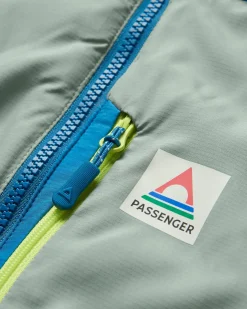 Shasta Lightweight Women's Recycled Thermore Insulated Jacket - Pistachio/Blue Steel