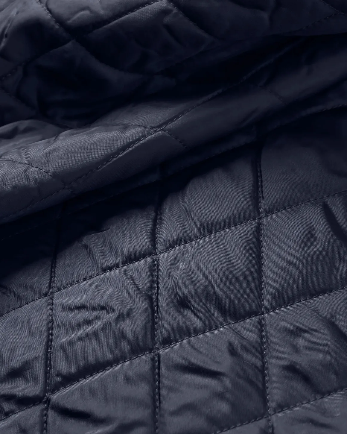 Sherwood Check Hooded Shirt Jacket - Rich Navy/Burnt Orange