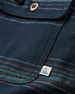 Sherwood Check Hooded Shirt Jacket - Black Stripe