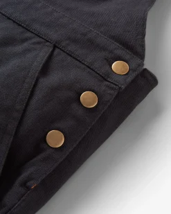 Shuffle Organic Cotton Overalls - Black