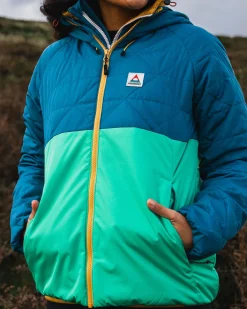Singletrack Recycled Thermore® Insulated Jacket - Corsair Blue/ Jungle Green