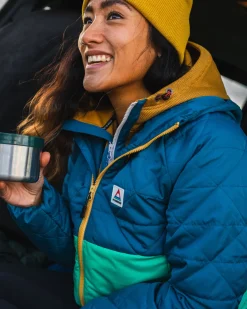 Singletrack Recycled Thermore® Insulated Jacket - Corsair Blue/ Jungle Green