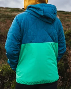 Singletrack Recycled Thermore® Insulated Jacket - Corsair Blue/ Jungle Green
