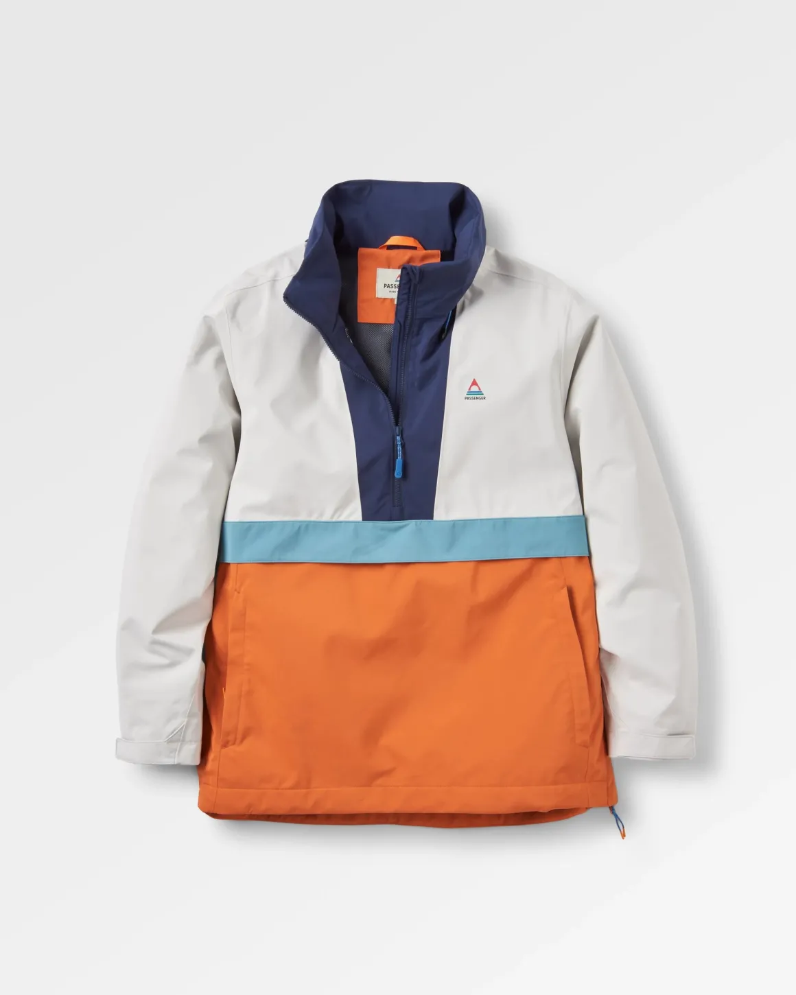 Skyline Recycled Water Resistant Pullover - Burnt Orange/Birch