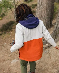 Skyline Recycled Water Resistant Pullover - Burnt Orange/Birch