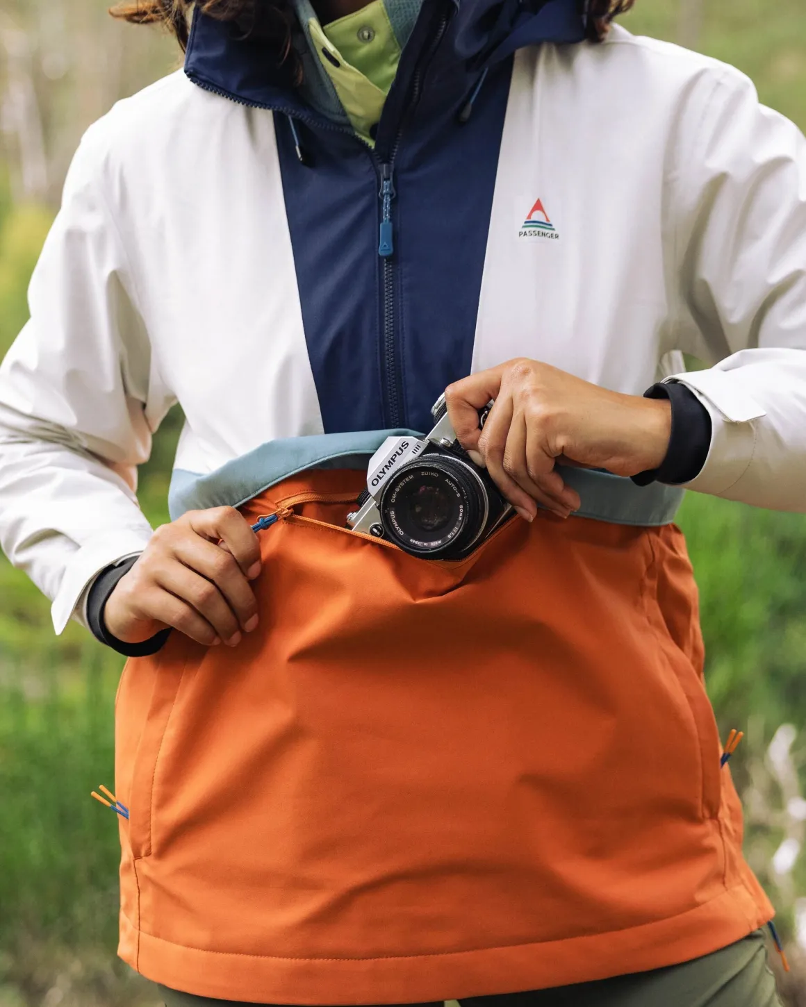 Skyline Recycled Water Resistant Pullover - Burnt Orange/Birch