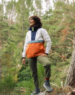 Skyline Recycled Water Resistant Pullover - Burnt Orange/Birch