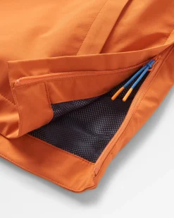 Skyline Recycled Water Resistant Pullover - Burnt Orange/Birch