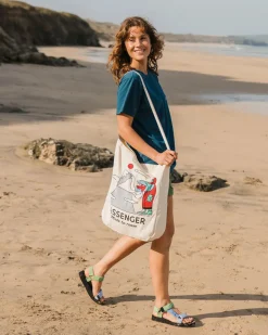 Sneaky Peak Organic Cotton Tote Bag - Multi - Passenger