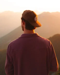 Sneaky Peak Recycled Cord 5 Panel Hat - Acorn
