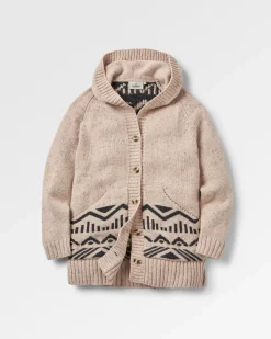 Snoozle Recycled Knitted Hooded Sweater - Oatmeal