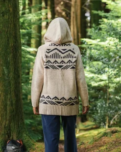 Snoozle Recycled Knitted Hooded Sweater - Oatmeal
