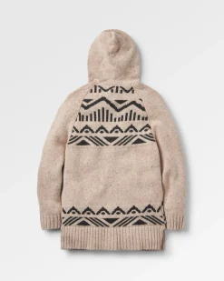 Snoozle Recycled Knitted Hooded Sweater - Oatmeal