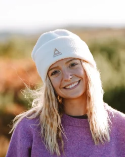 Snow Recycled Sherpa Beanie - Vintage White
