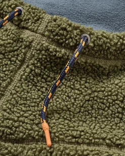 Snowdrift Recycled Fleece Hood - Khaki Green