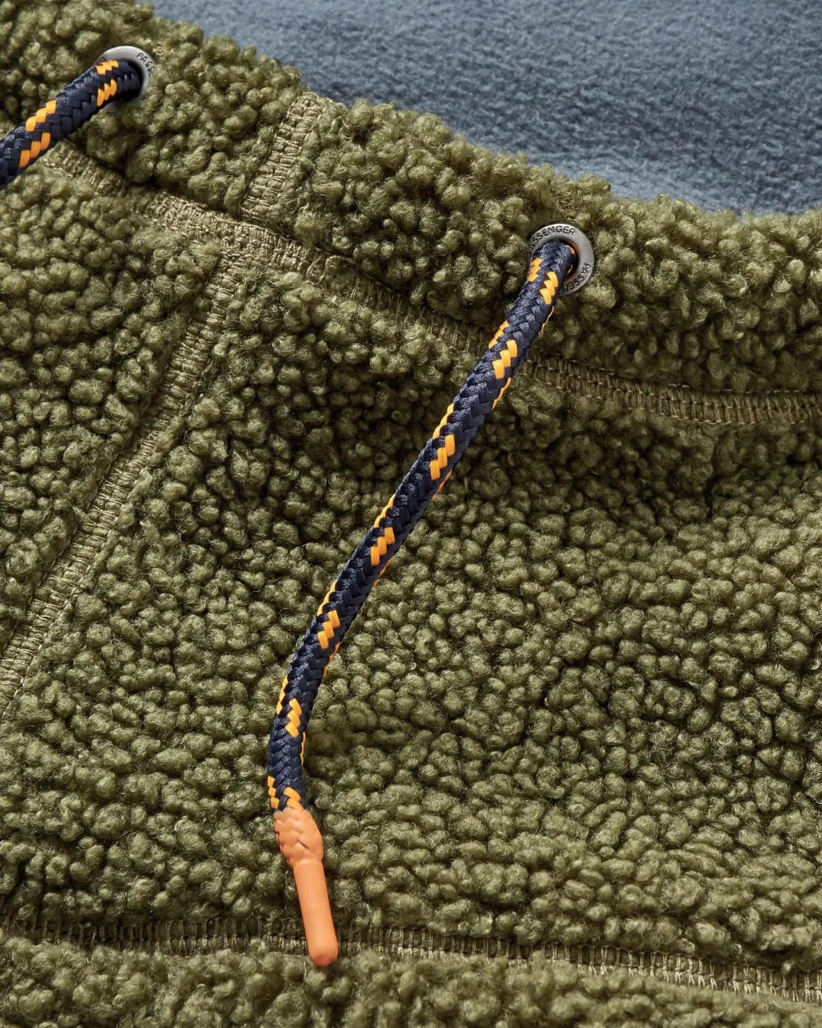 Snowdrift Recycled Fleece Hood - Khaki Green