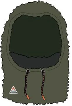 Snowdrift Recycled Fleece Hood - Khaki Green