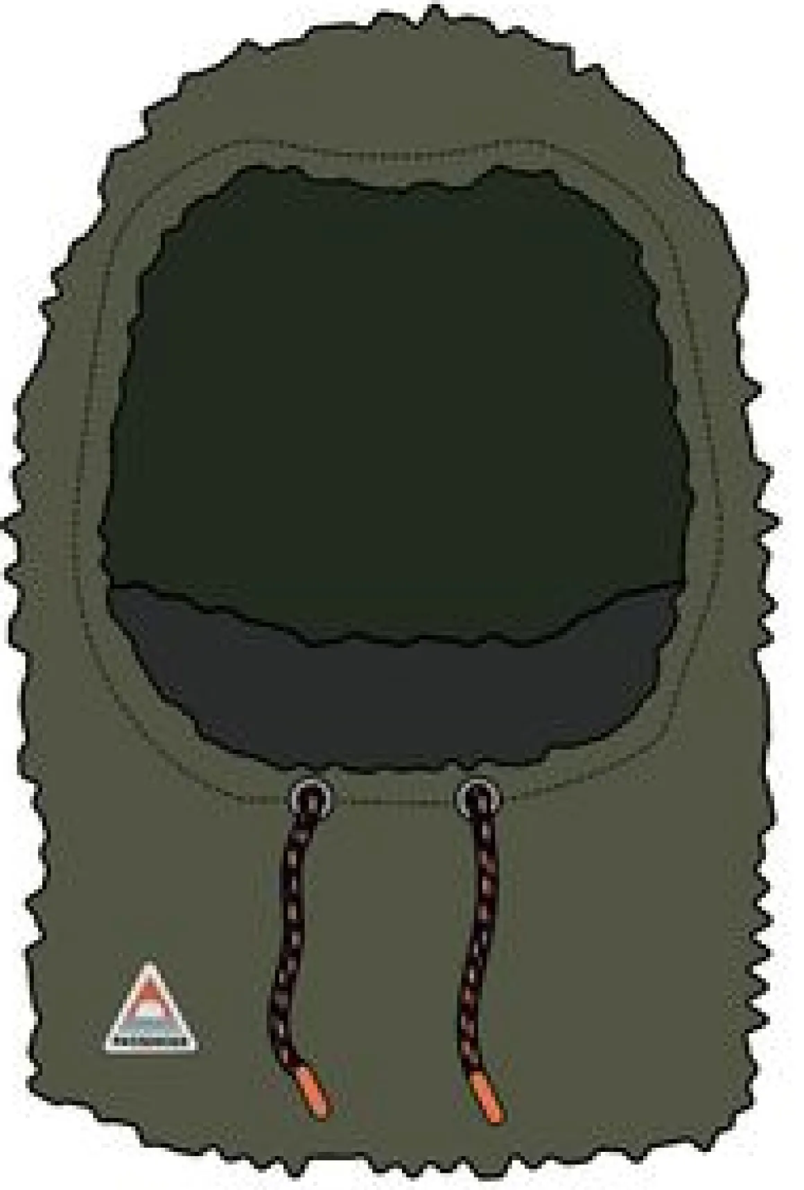 Snowdrift Recycled Fleece Hood - Khaki Green