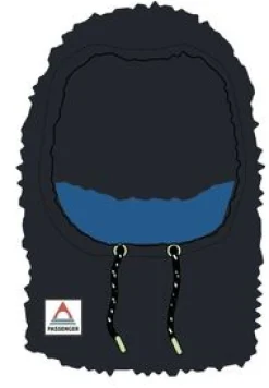 Snowdrift Recycled Fleece Hood - Black