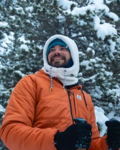 Snowdrift Recycled Polar Fleece Hood - Birch