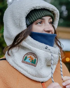 Snowdrift Recycled Polar Fleece Hood - Birch