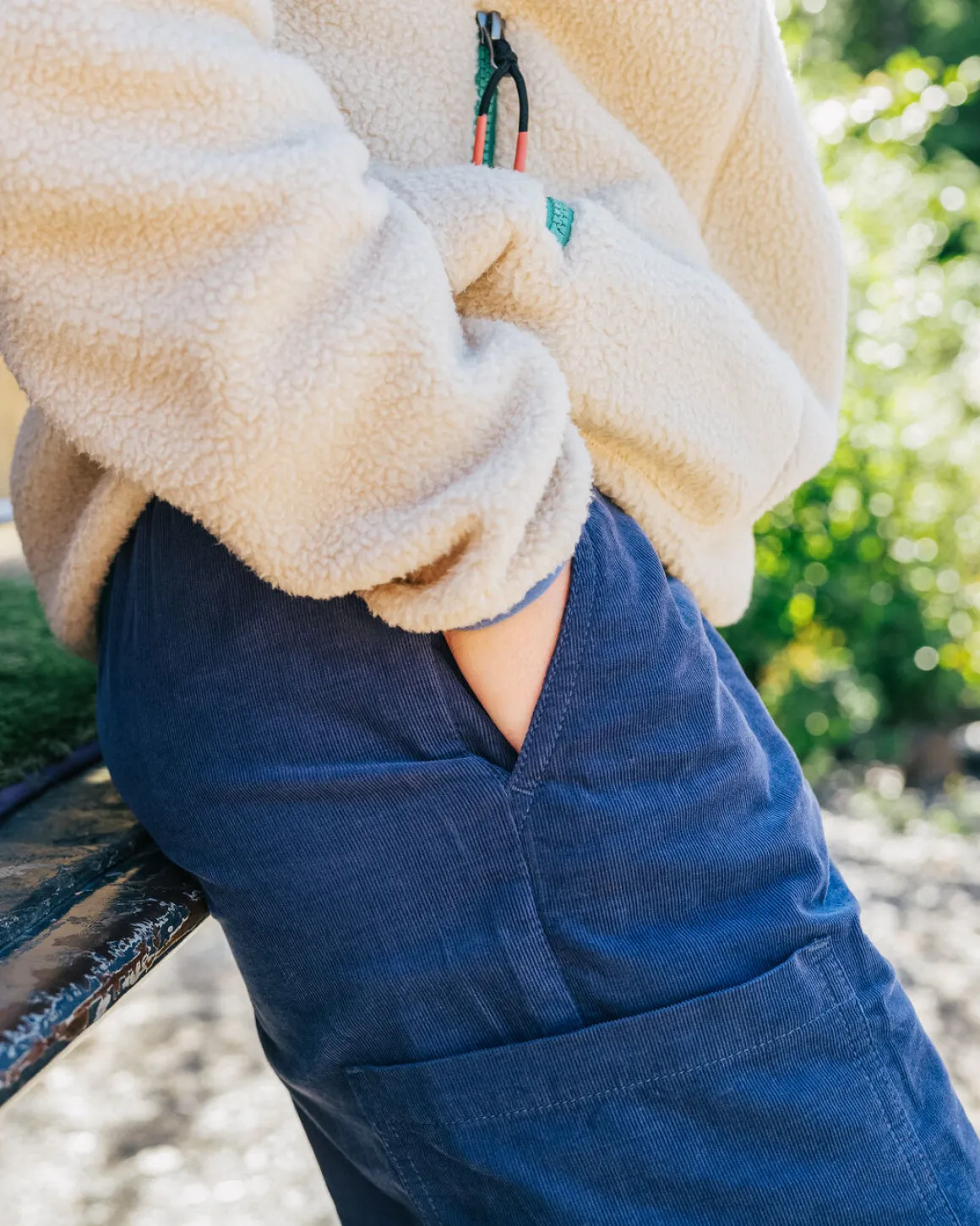 Someday 2.0 Organic Corduroy Crop Pants - Dark Denim