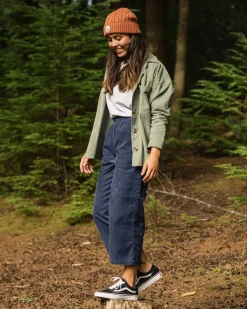 Someday 2.0 Organic Corduroy Crop Pants - Dark Denim